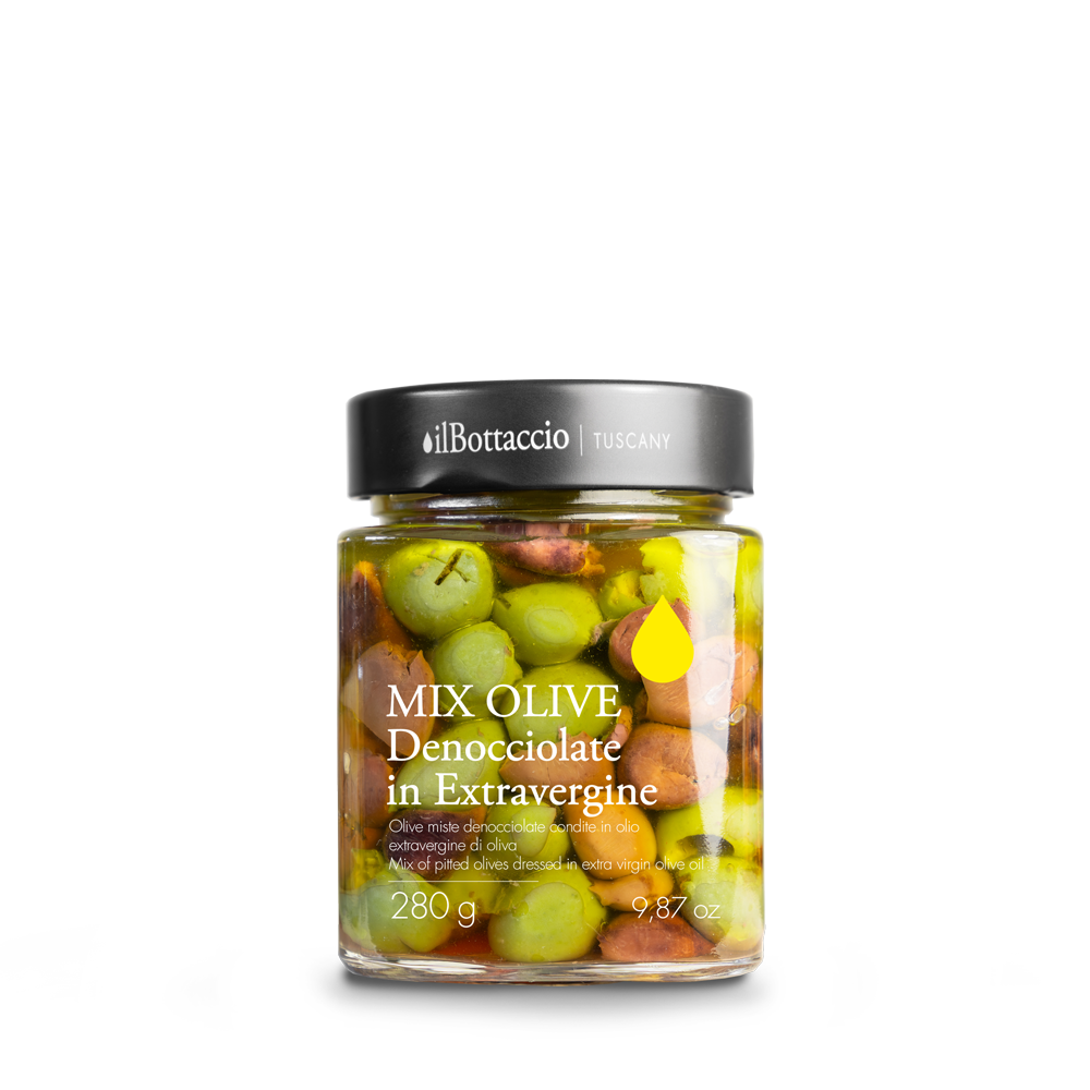 Pitted Mixed Olives in Extra Virgin Olive Oil 280g