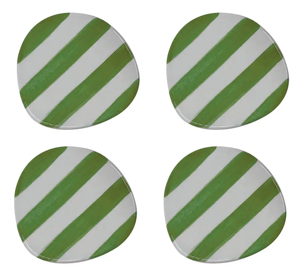 Striped Coasters - Set of 4