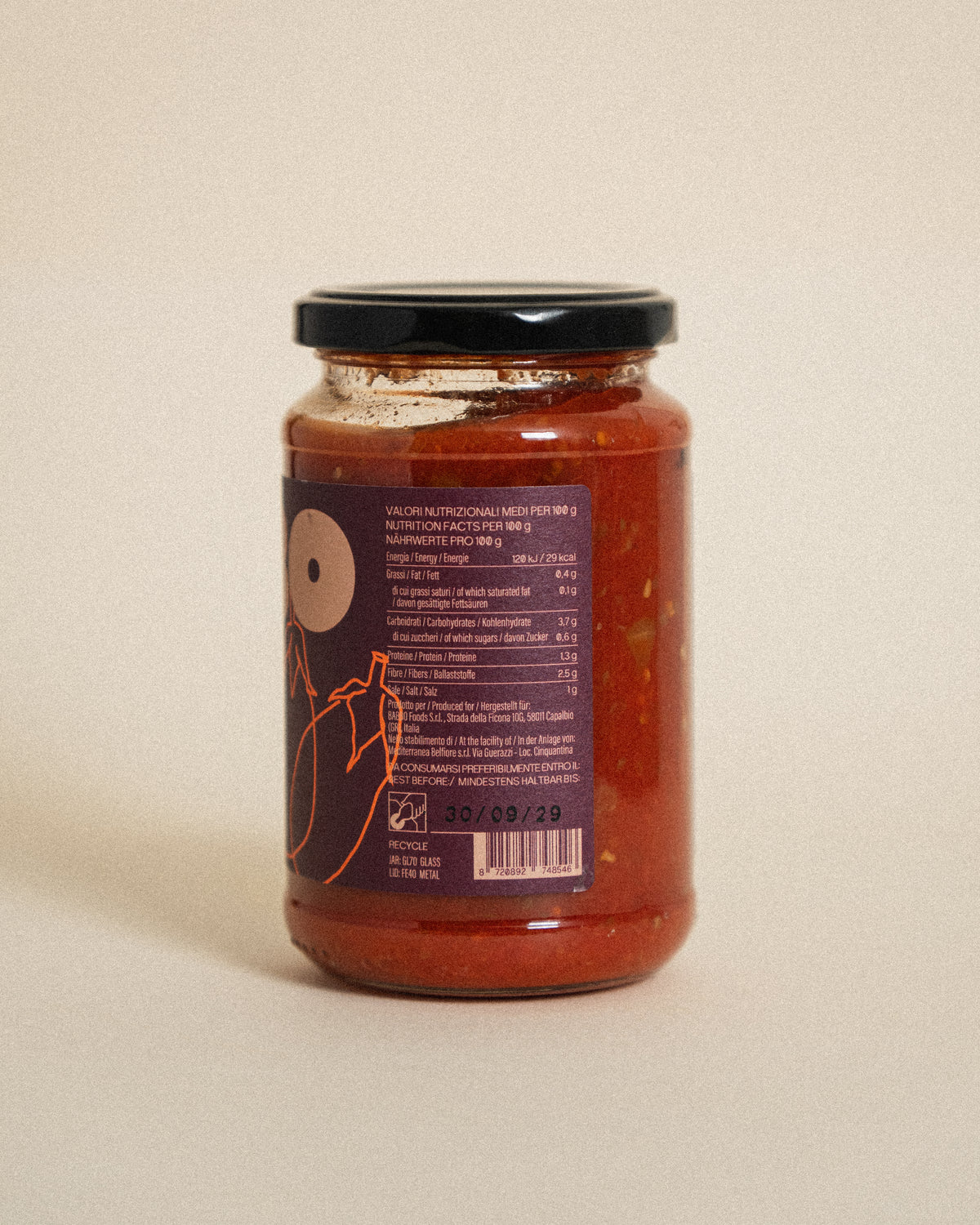 Aubergine Pasta Sauce 340g
