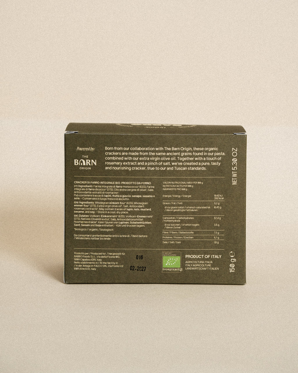 Farro Crackers 150g