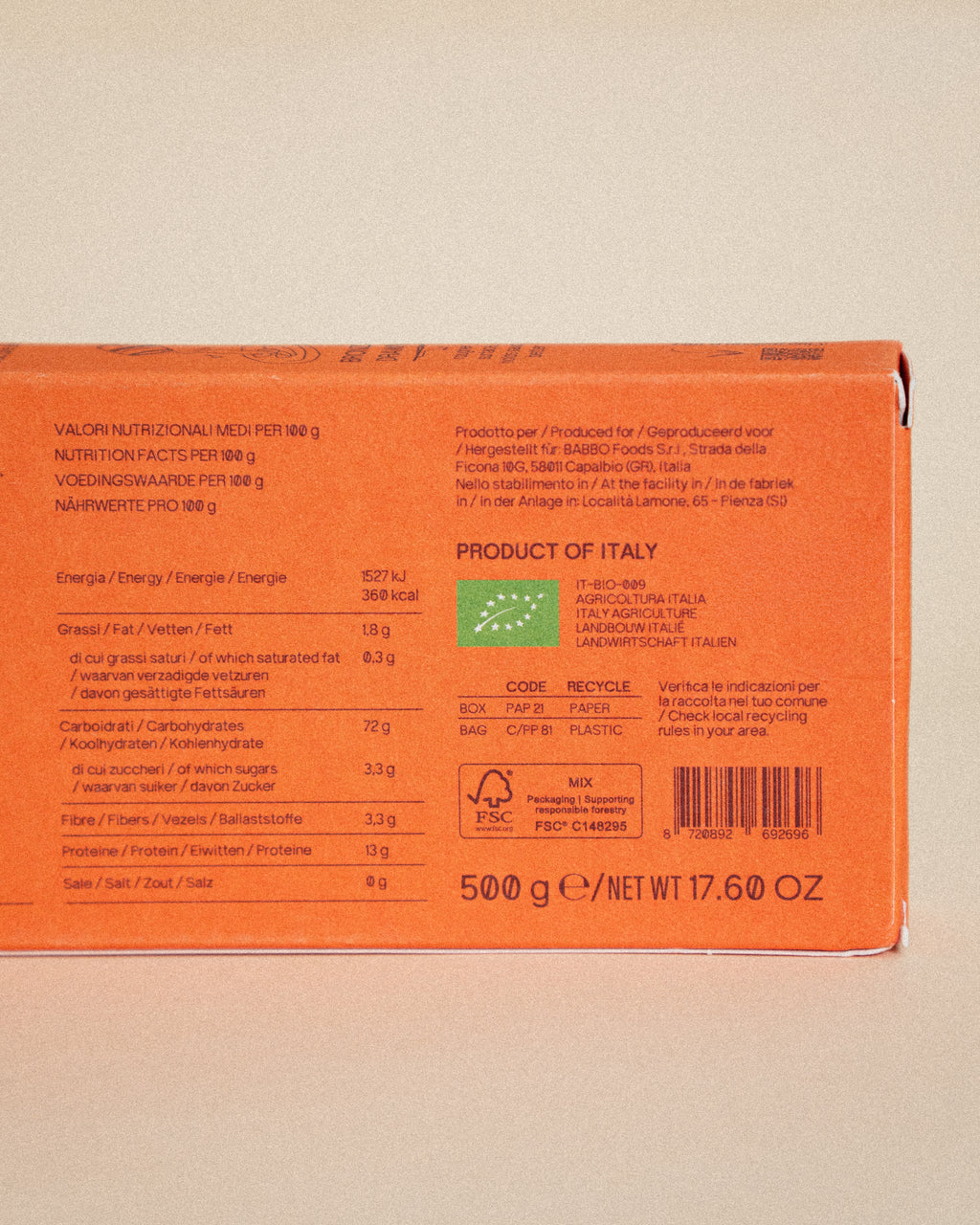 Spaghettoni Senatore Cappelli 500g