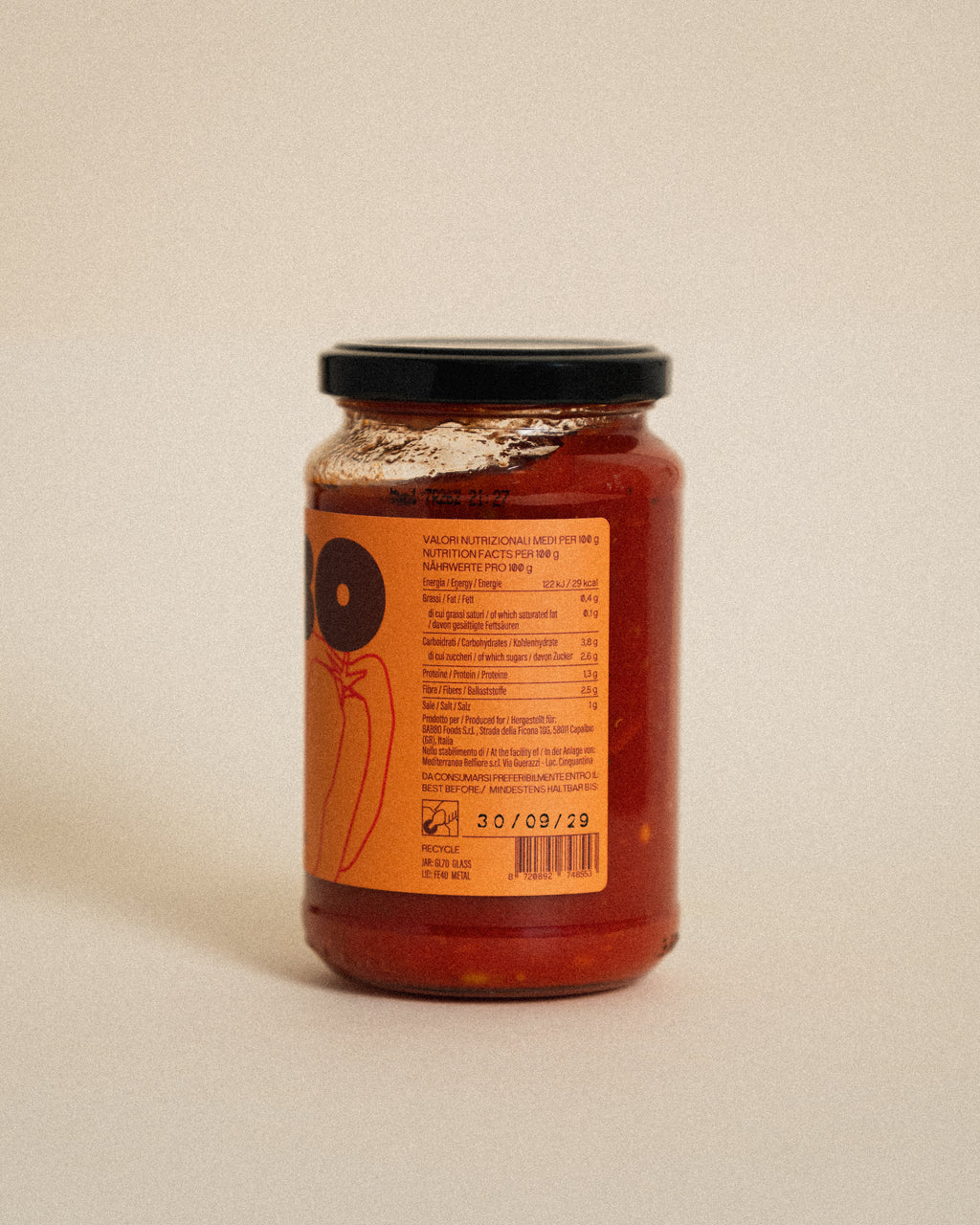 Sweet Pepper Pasta Sauce 340g