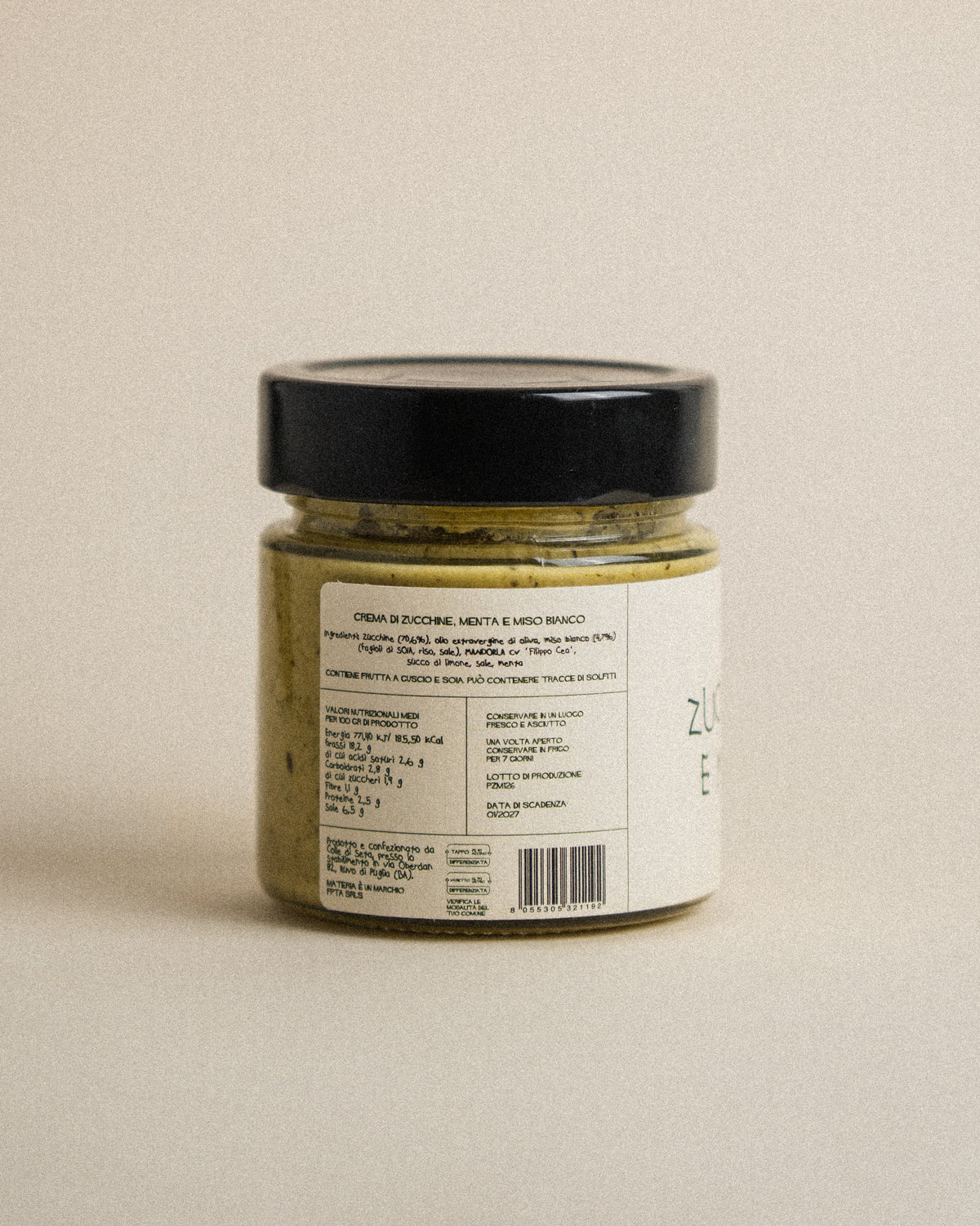 Zucchini Cream with Mint and White Miso 200g