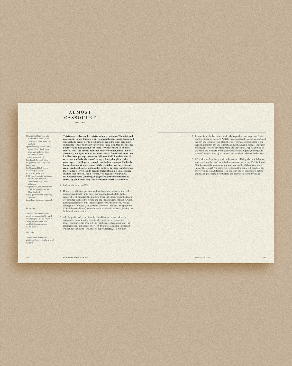 Something from Nothing: A Cookbook