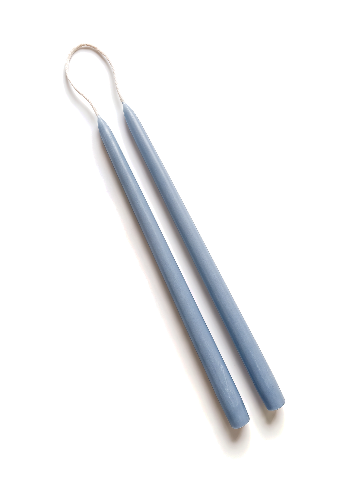 Taper Candles Set of 2 - Grey Blue