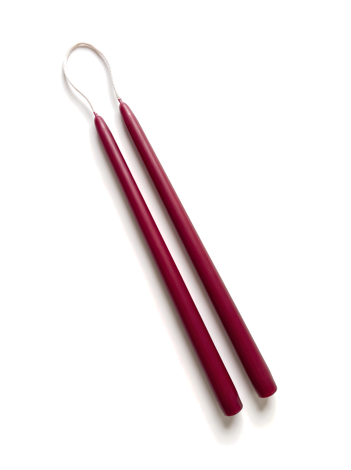 Taper Candles Set of 2 - Light Burgundy